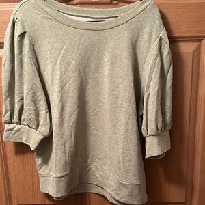 LOFT Olive Green Sweatshirt